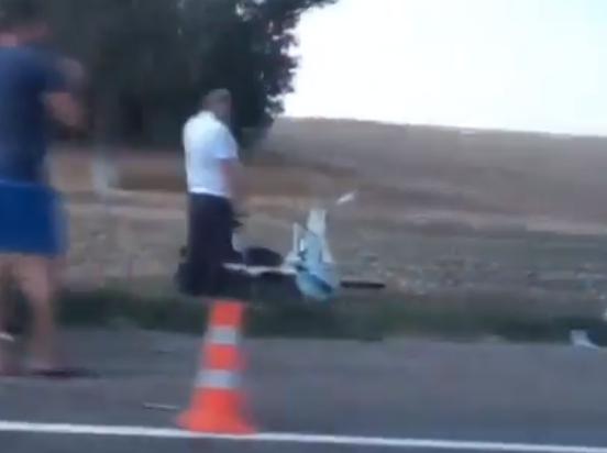 Автомобиль ГИБДД разорвало на Ставрополье: видео